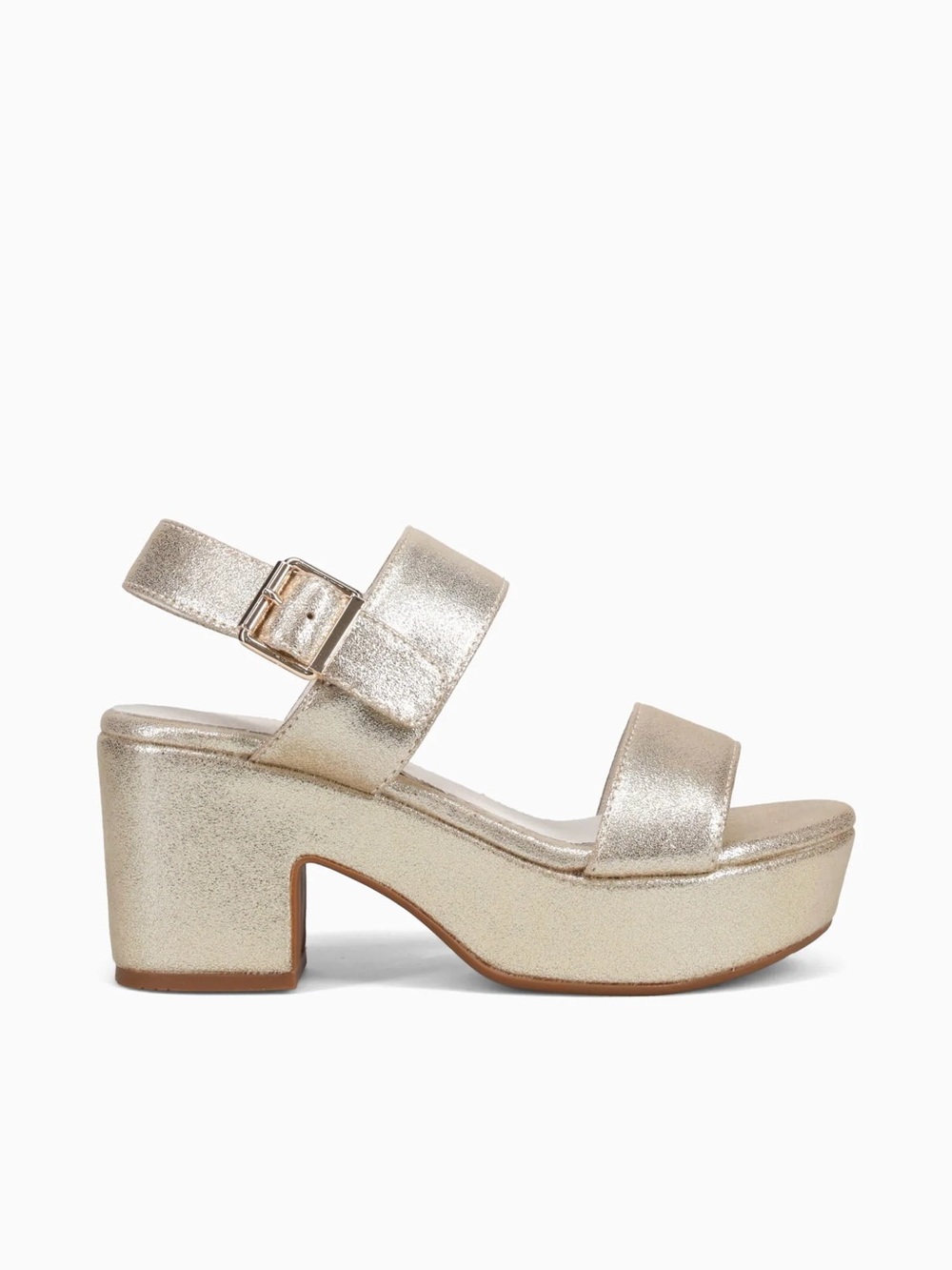 Chocolat Blu Gracyn Gold Platform Sandal